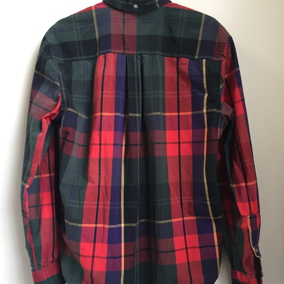 St. John's Bay Plaid Button Down Shirt - Picture 2 of 3